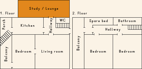 Grundriss 1. Stock Casa Cadruvi Grundriss 1. Stock Ferienhaus Casa Cadruvi Giraniga Obersaxen Graubünden