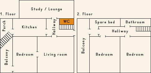 Grundriss 1. Stock Casa Cadruvi Grundriss 1. Stock Ferienhaus Casa Cadruvi Giraniga Obersaxen Graubünden