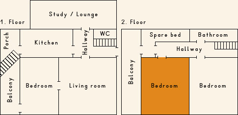 Grundriss 2. Stock Casa Cadruvi Grundriss 2. Stock Ferienhaus Casa Cadruvi Giraniga Obersaxen Graubünden
