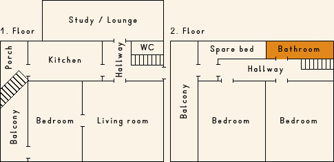 Grundriss 2. Stock Casa Cadruvi Grundriss 2. Stock Ferienhaus Casa Cadruvi Giraniga Obersaxen Graubünden