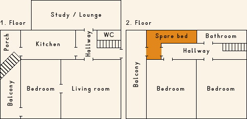 Grundriss 2. Stock Casa Cadruvi Grundriss 2. Stock Ferienhaus Casa Cadruvi Giraniga Obersaxen Graubünden