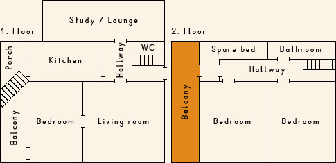 Grundriss 2. Stock Casa Cadruvi Grundriss 2. Stock Ferienhaus Casa Cadruvi Giraniga Obersaxen Graubünden